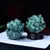 Green & White Crystal Cluster: Raw Stone Ornament for Purification, Home Decor & Jewelry Gift
