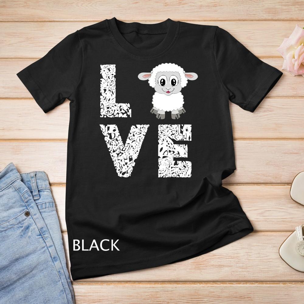 

Sheep Lamb Love Livestock Farmer Cattle Sketch TShirts Gifts Unisex T-shirt L