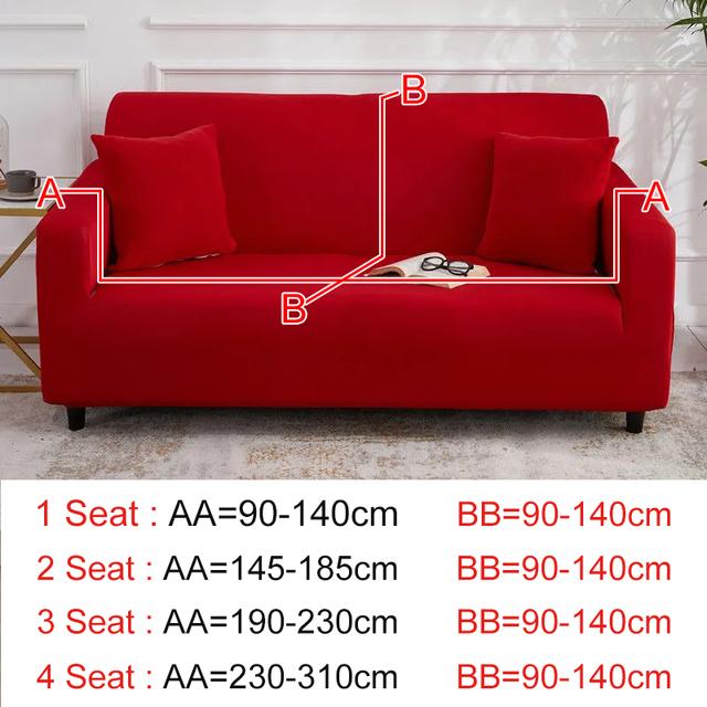 Solid Color Sofa Cover Breathable Elastic Simple Sofa Protect Sofa All -Inclusive Fashion Pattern Couch Cover For Living Room