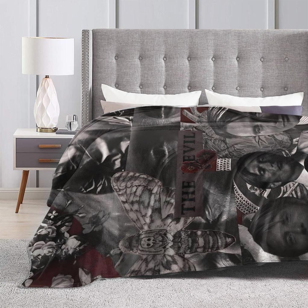 Mads Mikkelsen Blanket Travel Office Flannel Bedding Throws For Couch Bed Super Soft Design Quality Bedspread Birthday Gift