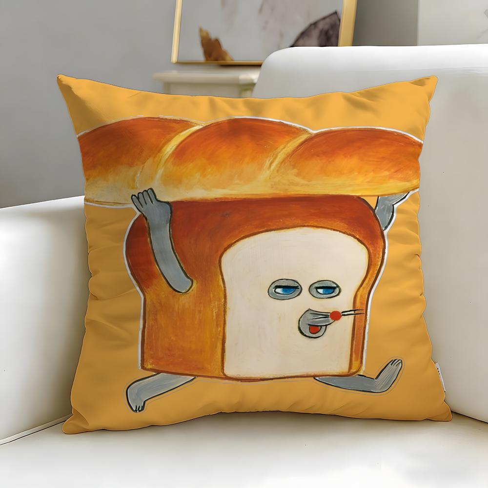 

classic cartoon theme Bread thief Cushion Cover Soft & Easy-Wash Pillow Case – Versatile for Couch, Bed, Travel and Office 30cmx30cm