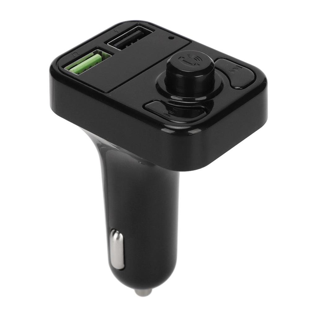 FM Transmitter Car Adapter Automatic Power Off Memory Colorful Ambient Light USB Charging Car