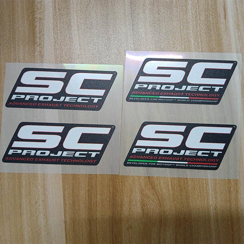 SC Tubo di Scarico Modifica Adesivi Marca Motogp Moto Auto Sponsor Decalcomanie Impermeabili Riflettenti Pegatinas Materiale Vinilico