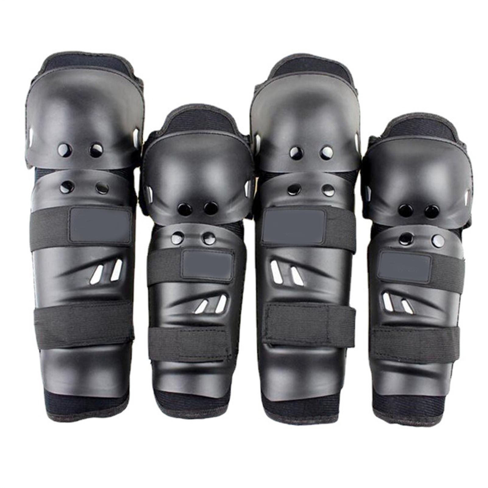 Motocross riding knee and elbow pads set adjustable PE EVA foam guards for motorcycle cycling adults