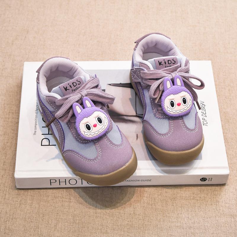 

Cartoon Labub children s sports shoes will be popular in the autumn of 2025. Double net breathable baby girl German training shoes are fashionable f 26