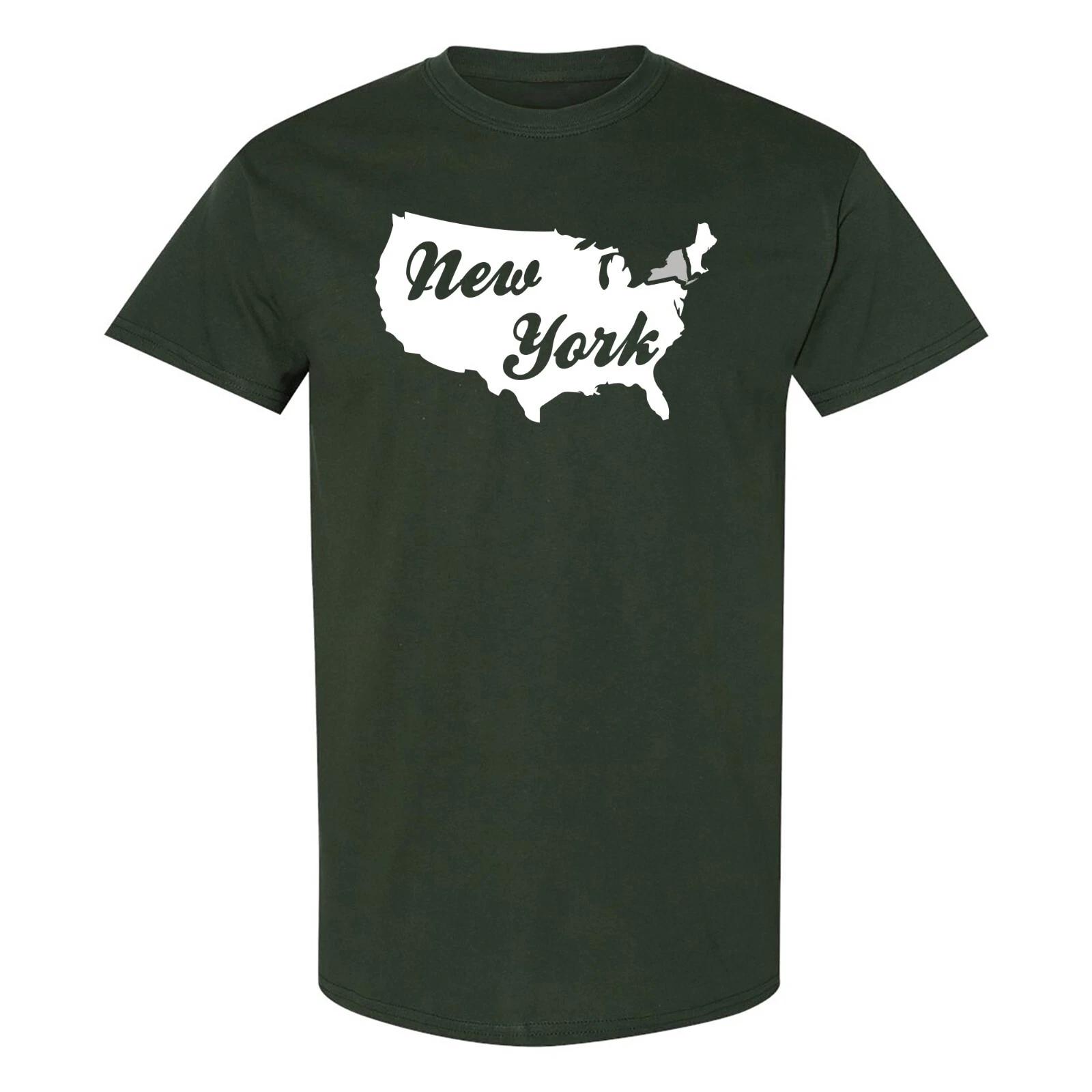 New York USA Script - Football Team Colors Sports T-Shirt 3XL
