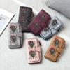 Gothic Spider Print Long Wallet Casual PU Leather Zipper Purse for Daily Carry