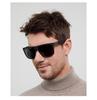 Men's Retro Square Polarized Sunglasses - Fashionable Anti-Glare Eyewear