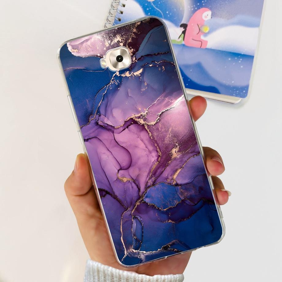 Soft TPU Slim Capa For ASUS ZENFONE ZOOM S ZE553KL Case ASUS ZENFONE 4 SELFIE ZD553KL Back Cover Transparent Cow Print Lion Etui