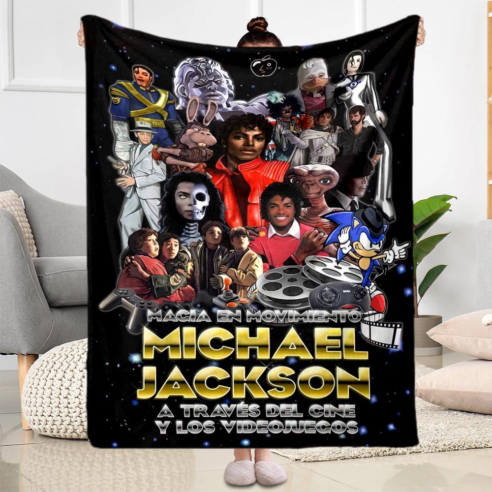 Michael Jackson 68 Blanket Warmthful Decor Great for Bedding Picnics Seaside for All Occasions Stylish Decor Gifts For Family Or Friends