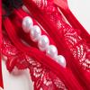 Hollow Pearls Womens Lace Sexy Thong Panties  Lingerie Underwear