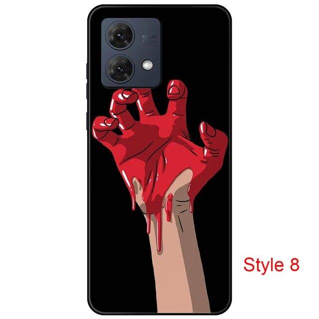 

Чехол для Motorola Moto G84 MotoG84, черная задняя крышка, чехол 6,5 дюйма, противоударный мягкий бампер, противоскользящий прочный ТПУ, полная защита Moto G84_Y42-style8