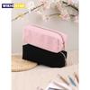 1pc Pencil Case Solid Color Pencil Case School Supplies Large Capacity Pencil Case Stationery Bag Pencil Case School Pencil Case