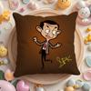 Mr. B-Bean Cartoon Cushion Cover Short Plush Double-Sided Printing Home Machine Washable In Warm Winter Pillow Case
