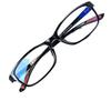Unisex Blue Light Blocking Glasses - Anti-Fatigue, Anti-UV, No Prescription, Eye Protection, Flat Resin