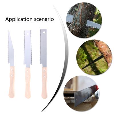 Ferăstrău japonez de tragere SK5 Ferăstrău de mână cu două margini/single pentru prelucrarea lemnului Instrument de mână eficient dinți tăiați flexibil Set de 3