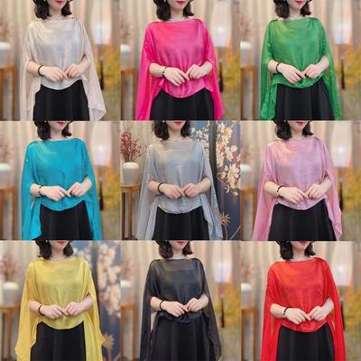 Top Scarf Pure Color Women Shawl Chiffon Coats Jackets Capes Fashion Scarf Women Girls