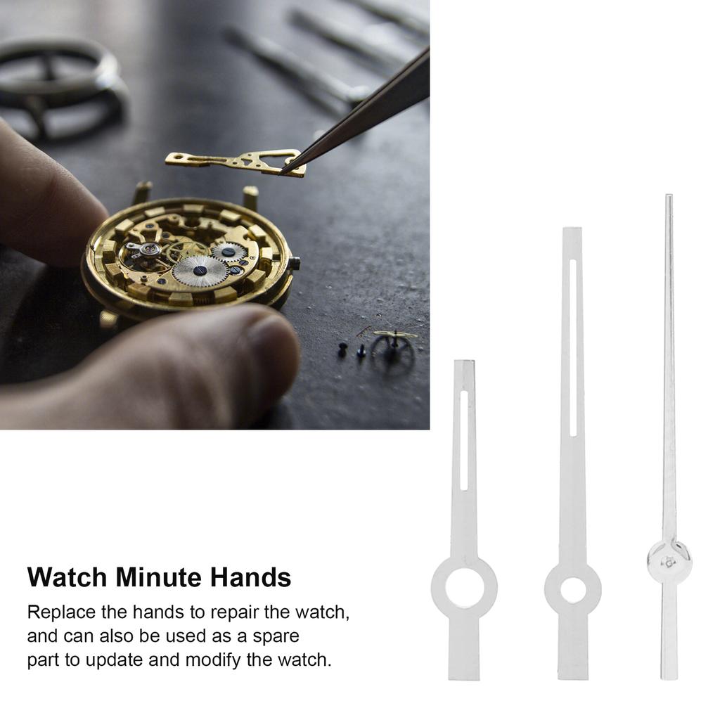 Luminous Watch Hands Hour Minute Second Hands Watch Spare Parts for 1570 Movement