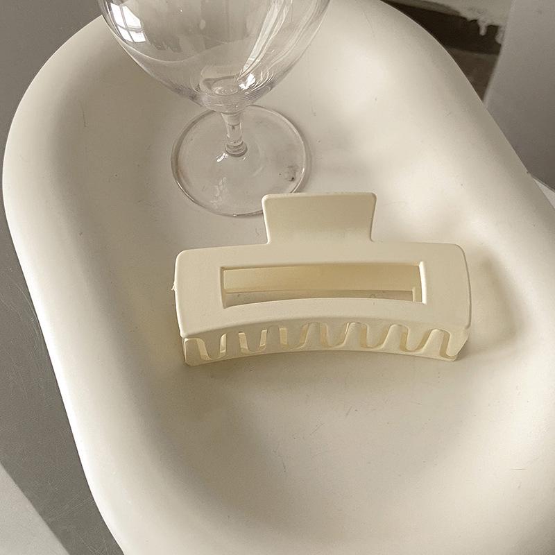 Large Frosted French Morandi Hair Clip - Shark Hairpin Accessory