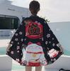 New Digital Printed Japanese Harajuku Kimono Robe Poncho Pajama Cardigan
