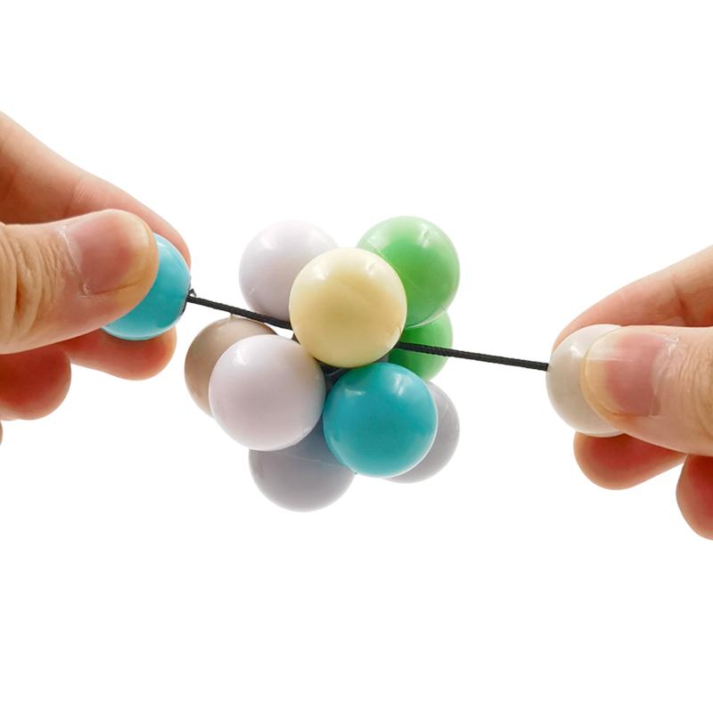 Creative Elastic Colorful Ball Fidget Toy Squeeze Balls Kid Adult Stress Relieve Toy Anti Stress Hand Practice Massage Balls Toy