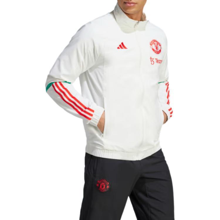 Adidas MANCHESTER UNITED TIRO 23 PRESENTATION JACKET Soccer Jersey Men's White IA8485