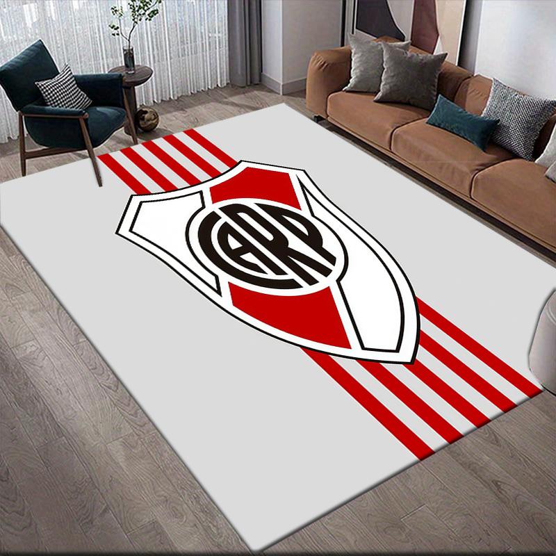 Club Atletico River Plate Flannel Pattern Square Carpet,Area Rug,Carpet Rug for Living Room Bedroom Sofa Playroom Decor,Non-slip Floor Mat