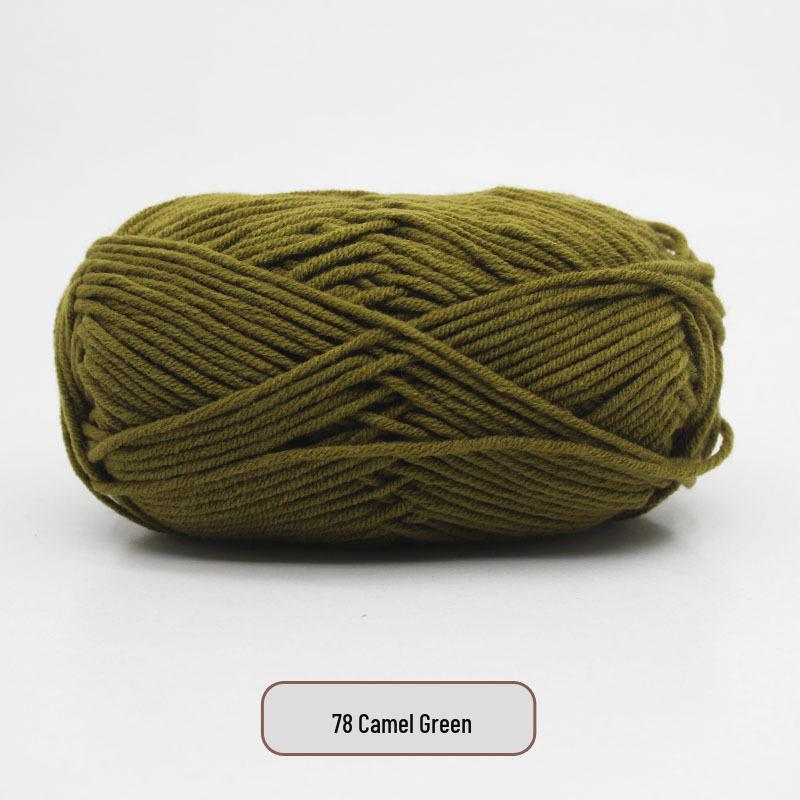 5-Strand Milk Cotton Yarn Scarf & Hand-Knitted Hat Yarn - Baby Soft, Medium Thickness, Free Shipping
