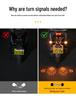 LED Flowing Water Motorcycle Turn Signal, Super Bright 12V Direction Indicator for Electric Vehicles and Scooters