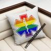For Star of Life Doctor Nurse EMERGENCY MEDICAL SERVICES EMT Ambulance Throw Pillow Case Sham Square Sofa Pillowcase Pad Cover