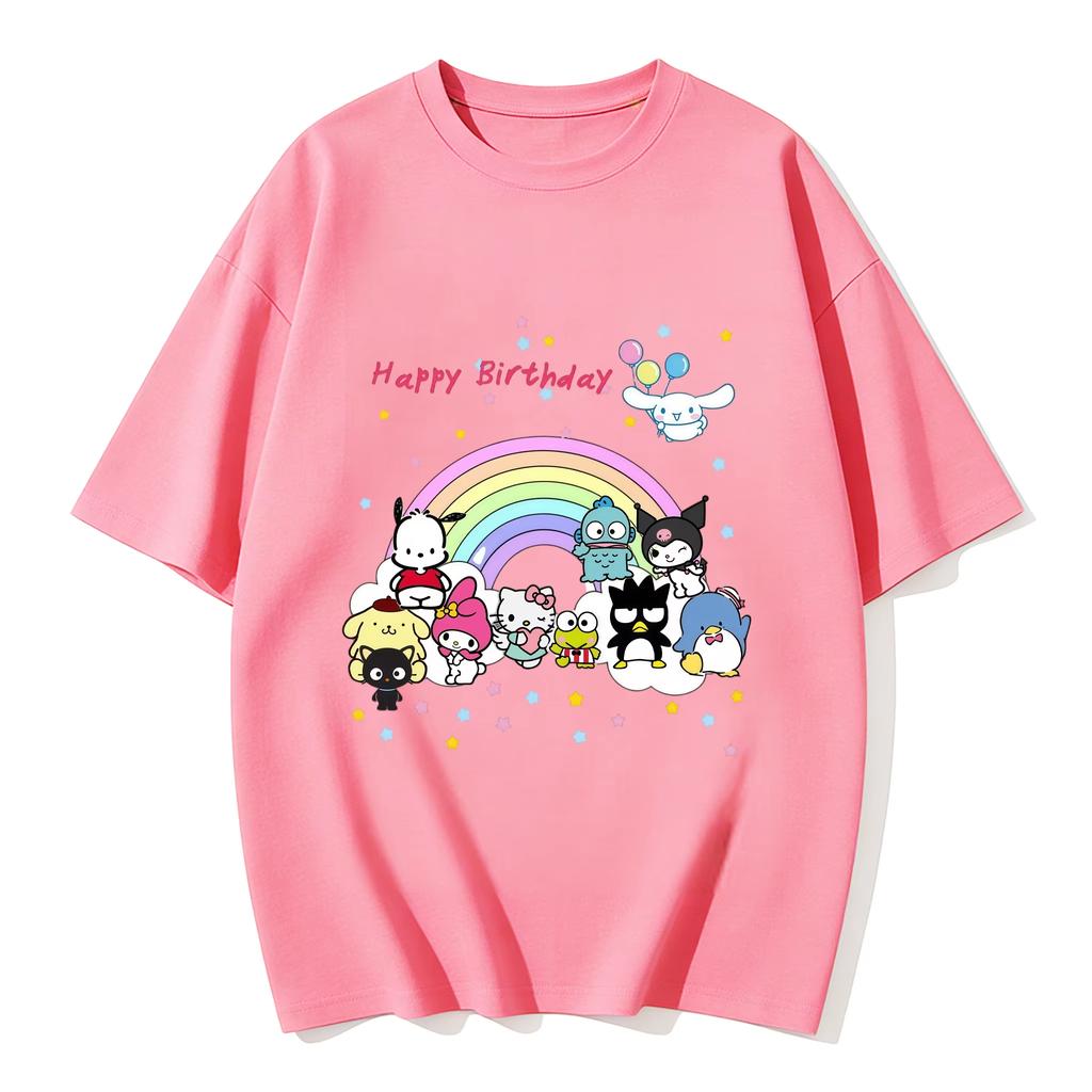 2026 HelloKitty Tee soft cotton short sleeve crew neck cute print lightweight summer top for Women daily casual wear