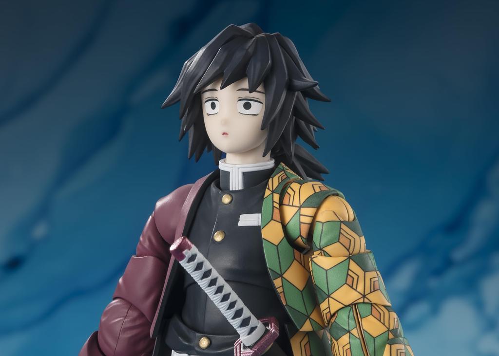 TAMASHII NATIONS Demon Kimetsu no Yaiba Giyu Tomioka approximately 150mm painted movable figure S.H.Figuarts Slayer PVC&ABS