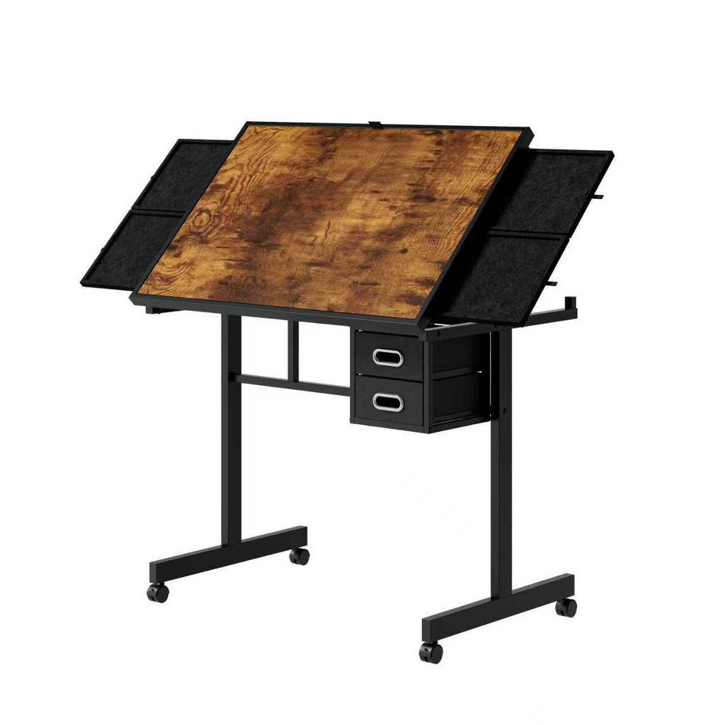 1000 Pieces Jigsaw Puzzle Metal Table Board for Adults Gift with 4 Trays and 2 Drawers