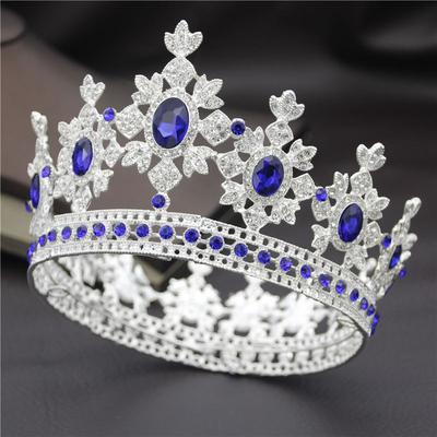 Móda Královský Král Královna Svatební Diadém Korunky pro princeznu Diadém Nevěsta Korunka Prom Party Ozdoby do vlasů Svatba Šperky do vlasů