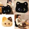 Animal Plush Pillow Soft Cat Head Bed Pillow For Kids And Teens