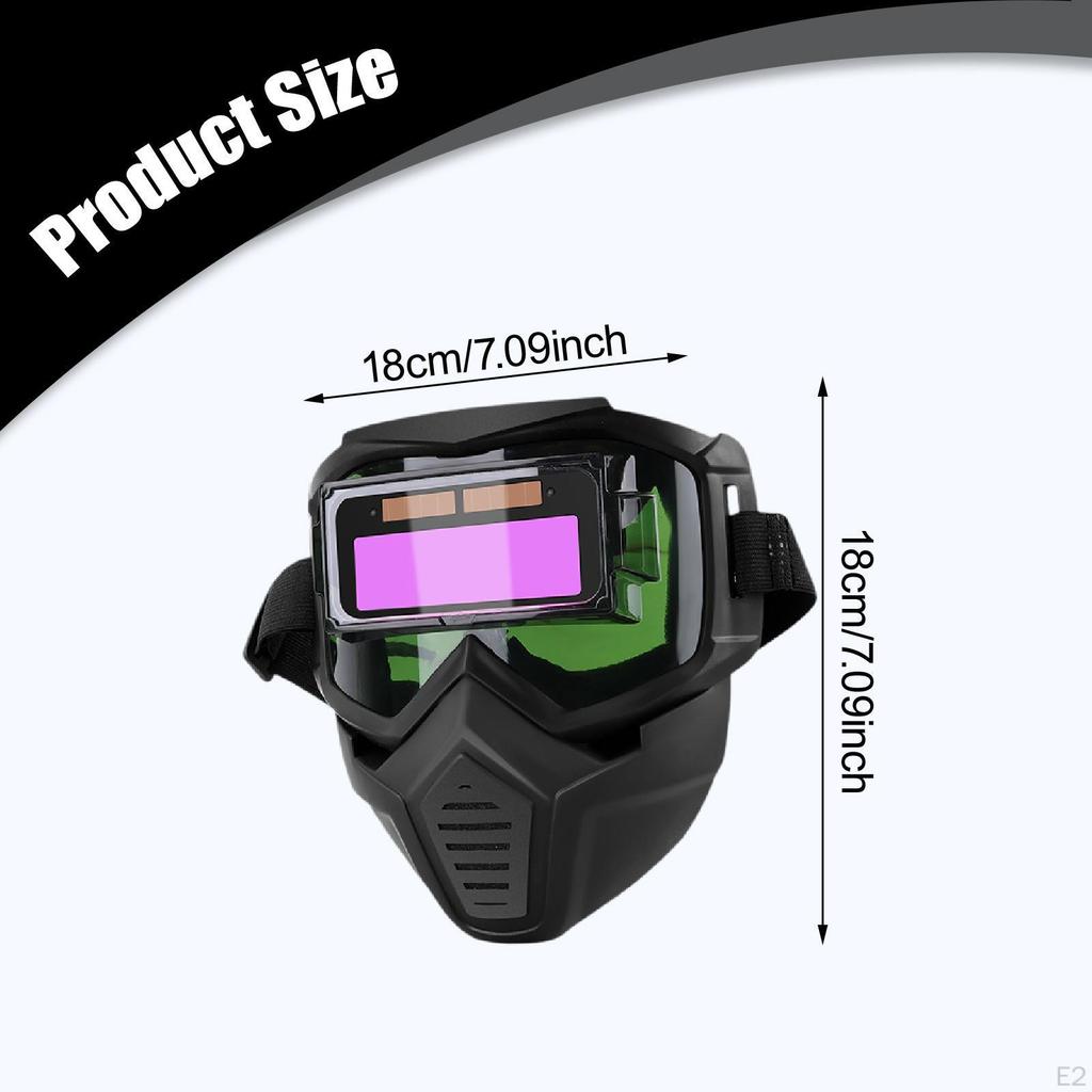 Automatic Variable Welding Helmet Auto Darkening Large Viewing Screen Welder Face for Industrial