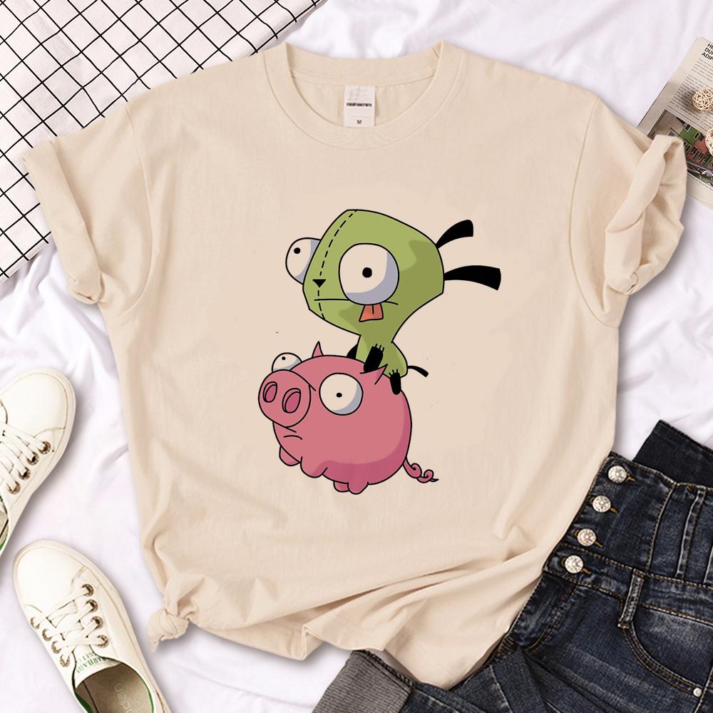 Invader Zim t-shirts heren comic t-shirts mannelijk manga anime streetwear kleding