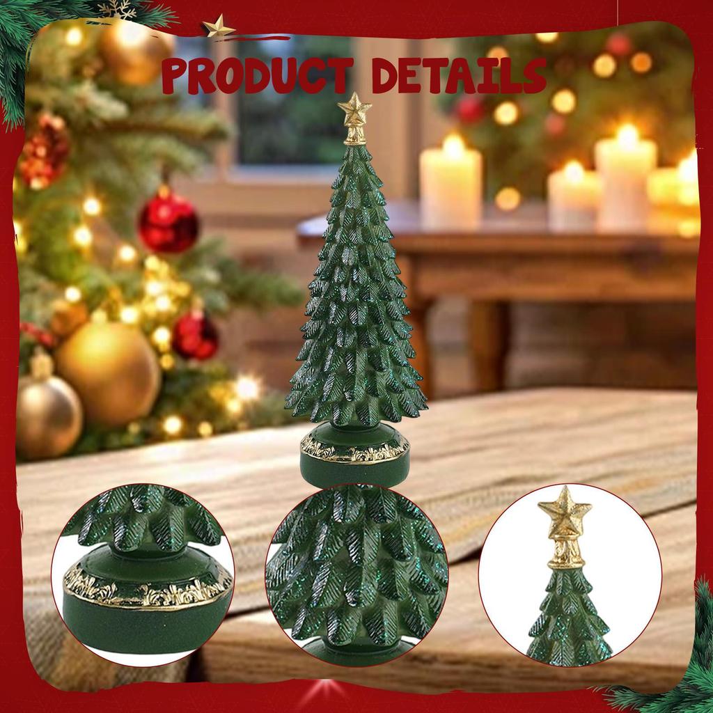 Weihnachtsbaum Dekofigur, Ästhetische Skulptur zur Schreibtischdekoration, Zuhause, Bücherregal,