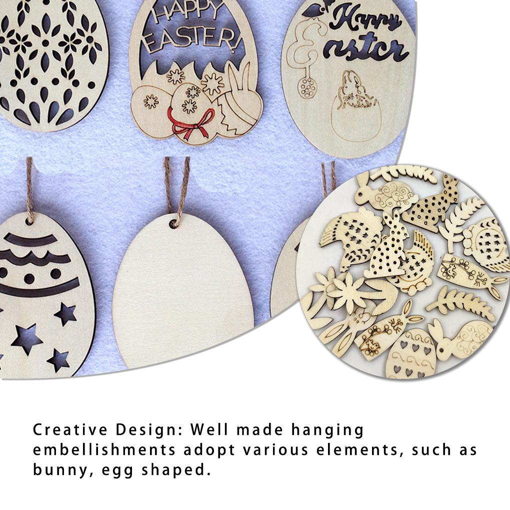 1 Set Wood Slice Lovely Hanging Ornaments Holiday Party Decorations Embellishments Slices for Home Tree Yards Home Wall