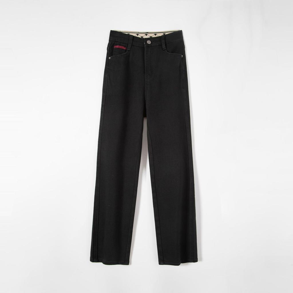 Women's High Waist Slim Straight Ankle Jeans Medium Contrast Back Pocket Nine Length Cigarette Denim Pants Spring Petite Casual Trousers