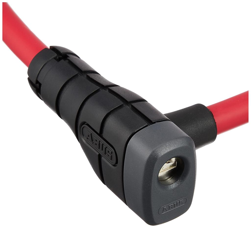 ABUS Rowerowy Rower Szosowy Linka Czerwony Zamek Japoński, Zamek, Zamek, 85cm, [PRIMO 5412K] (Oficjalny produkt)