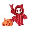 Halloween Pumpkin Flat Car Interior Ornament for Dashboard and Home Shelf Decor