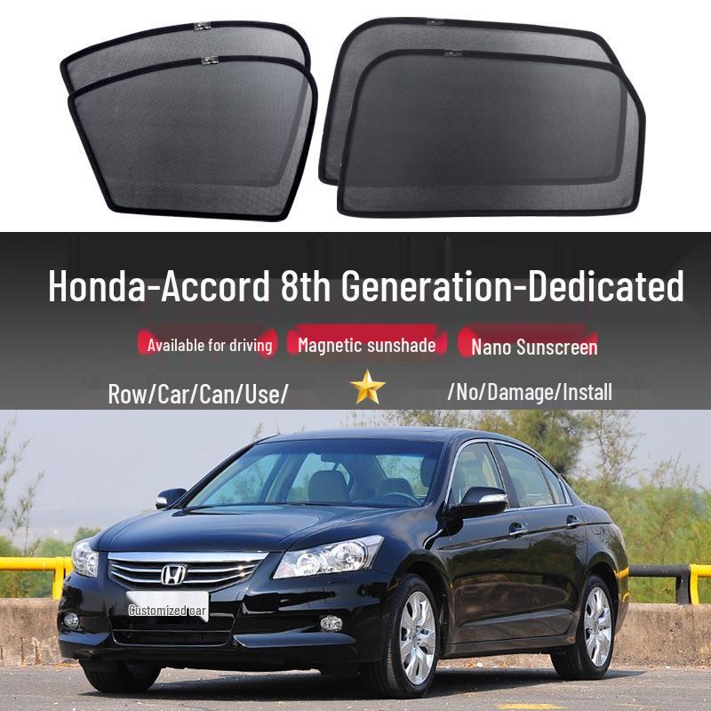 Honda Accord 8th Gen Magnetic Sunshade for Side Windows - Heat Insulation & Privacy Protection