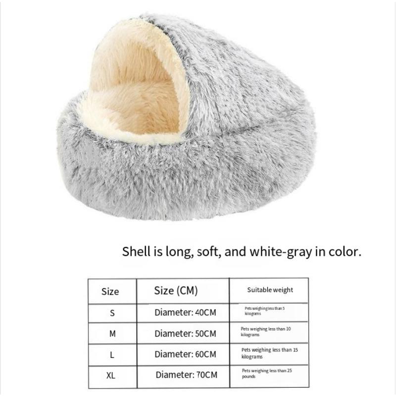 1 Stück Katzennest Winter warm kaltes Nest kleiner Hund Hundeschale Winter halbgeschlossen Herbstmatte warme Katze Bett