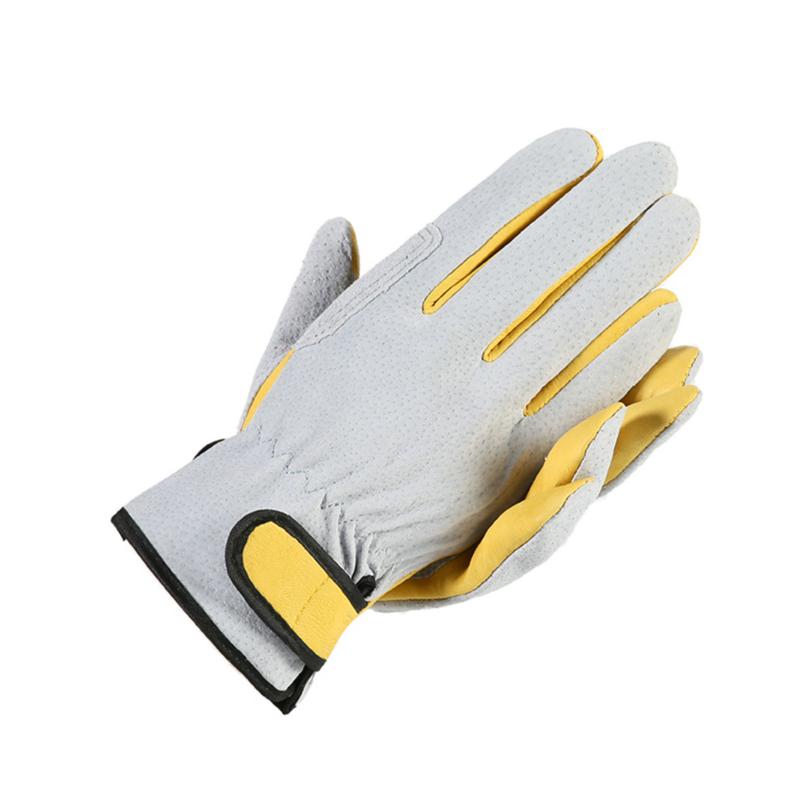 Wholesale welding gloves, short work welding labor protection, car repair, handling, garden pruning, breathable leather gloves