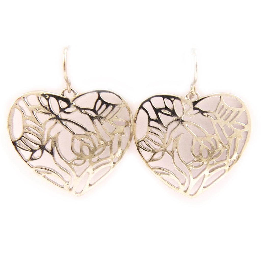 Les Trésors De Lily [L5285] - Designer-Ohrringe 'Love' versilbert