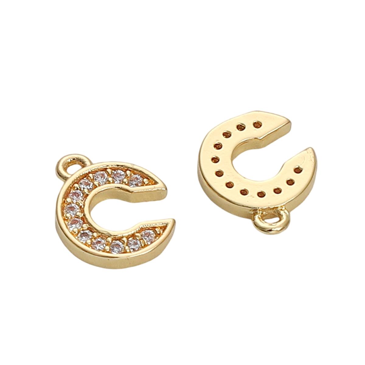 

1 шт./пакет, инкрустированный кристалл, медь, завернутый край, 26, кулон с английскими буквами, DIY браслет, ожерелье, серьги, ювелирные аксессуары 8x10mm 1pc/bag