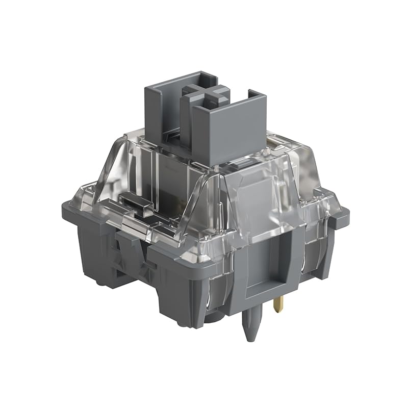 

[]Akko V3 Silver Pro switch (3rd generation) Pressing pressure 40gf linear 5 pin Compatible with mechanical keyboard With dustproof stem 45 pieces