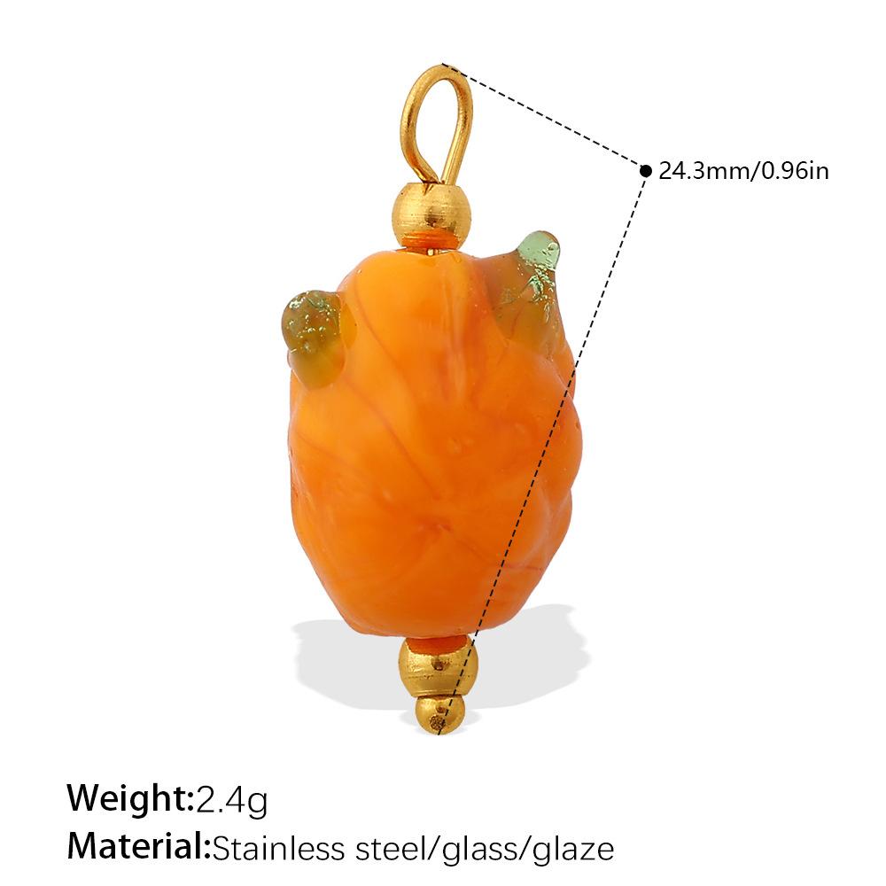 Fresh and Cute DIY Watermelon Grape Fruit Pendant Exquisite Small Glass Pendant Accessories Collection