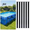 Wiederverwendbare Klettbänder 6 Stück Solar-Poolabdeckungsbänder, Verstellbares Nylon zur Aufbewahrung für Abdeckungen von oberirdischen Rahmenpools, Halten Decken vom